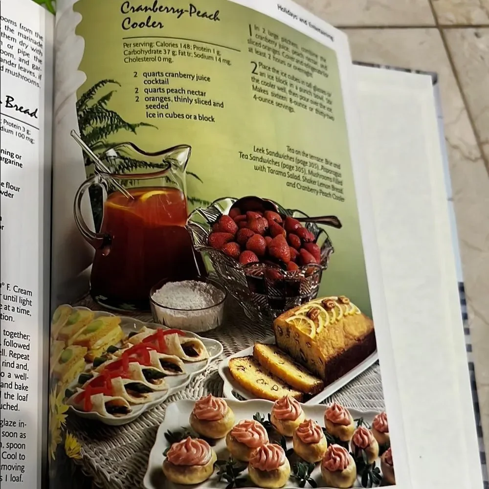 Reader's Digest Cook Now Serve Later Cookbook with Blue and White Cover